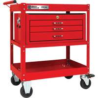 PRO+ Series Heavy-Duty Utility Cart with Intermediate Chest, 2 Tiers, 30-1/5" x 38-1/3" x 19-1/2" Equipex