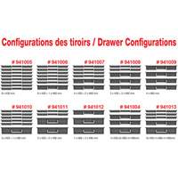 Mobile Tool Chest With Drawers, 8 Drawers, 22-4/5" W x 15" D x 18" H, Black Equipex