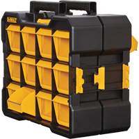 Organisateur Flip-Bin, 3-7/8" la x 17-3/4" p x 13-7/8" h, Noir/Jaune Equipex