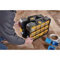 Organisateur Flip-Bin, 3-7/8" la x 17-3/4" p x 13-7/8" h, Noir/Jaune Equipex
