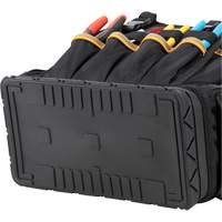 Molded Base Tool Backpack, 18" L x 13" W, Black/Blue, Ballistic/Polyester Equipex