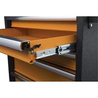 Coffre &agrave; outils de s&eacute;rie GSX, 26" la, 4 tiroirs, Noir/Orange Equipex