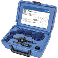 Premium Electrician's Holesaw Kit, 8 Pieces Equipex