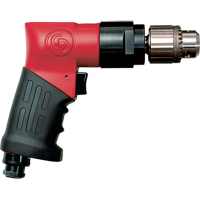 Perceuses non r&eacute;versibles, 21 pi³/min, 1/4" NPTF, 89 dBA, 3/8" mandrin, Avec cl&eacute; Equipex