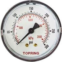 Manom&egrave;tre de rechange,  2", 0 - 175 psi, Fixation arri&egrave;re, Analogique Equipex