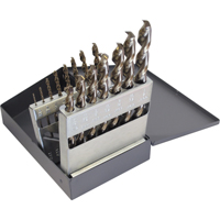 Jeux de forets, 15 morceaux, Acier rapide Equipex