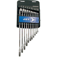 Jeux de cl&eacute;s mixtes combin&eacute;es longues enti&egrave;rement polies, Combinaison, 11 morceaux, Imp&eacute;rial Equipex