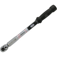 Heavy-Duty Slim Head Torque Wrench, Click, 3/8" Square Drive, 10 - 80 ft-lbs. Equipex