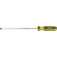 Slot Jumbo Handle Screwdriver, 3/8", 10" L, Plastic Handle Equipex
