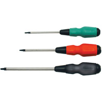 Tournevis carr&eacute; TORQUE DRIVE, Tige de #1, Ronde, 4" lo, Prise en Coussin&eacute;e Equipex