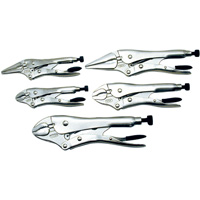 LPS-5 Super Heavy-Duty Locking Pliers Se, 5 Pieces Equipex
