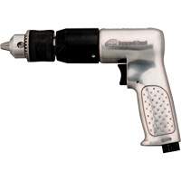 Air Drill, 4 CFM, 1/4" NPTF, 94 dBA, 1/2" Chuck, Keyed Equipex