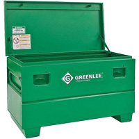 Coffre de chantier, 48" x 24" x 25", Acier, Vert Equipex