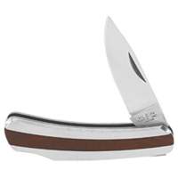 Pocket Knife with Drop Point Blade, 2-1/4" Blade, Stainless Steel Blade, Stainless Steel Handle Equipex