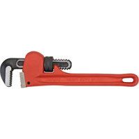 Pipe Wrench, 2-1/2" Jaw Capacity, 18" Long, Powder Coated Finish Equipex