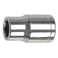 Douille SAE, 1/4", Prise 3/8", 6 pans Equipex