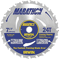 Contractor Saw Blades - Marathon&reg; Saw Blades, 7-1/4", 24 Teeth Equipex