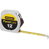 PowerLock&reg; Tape Measure, 1/2" x 12', Imperial Graduations Equipex
