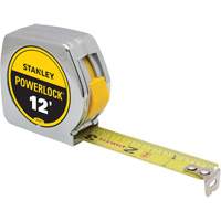 PowerLock&reg; Tape Measure, 3/4" x 12', Imperial Graduations Equipex