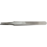 Tweezers - Flat Round Tips, Straight - 4.75" (120 mm) Equipex