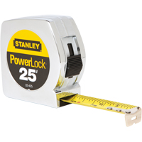 PowerLock&reg; Measuring Tape, 1" x 25', 16ths of an Inch Graduations Equipex
