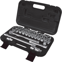 Jeu de douilles SAE/m&eacute;triques, 29 Mcx, Prise de 1/2" Equipex