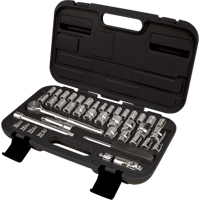 Jeux de douilles SAE/m&eacute;triques 1/4" et 3/8", 41 Mcx Equipex