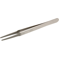 Tweezers - Flat Round Tips, Straight - 4.75" (120 mm) Equipex