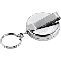 Porte-cl&eacute;s &agrave; d&eacute;vidoir The Original, Chrome, C&acirc;ble 24", Fixation Agrafe de ceinture Equipex