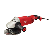 Non-Lock On Large Angle Grinder with Trigger Grip, 7"/9", 120 V, 15 A, 6000 RPM Equipex