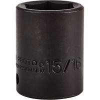 Socket, Impact, 15/16", 1/2" Drive, 6 Points Equipex