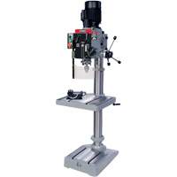 Gearhead Drilling Machine, 1/2" Chuck, 6 Speed(s), 19-1/2" W x 21-3/4" L, #3 Morse Equipex