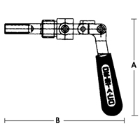 Straight Line Clamps - 601 Series, 5/8" (15.875 mm) Capacity, 100 lbs. Clamping Force Equipex