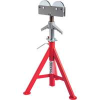 Roller Head Low Pipe Stand #RJ-98, 59-104 cm Height Adjustment, 12" Max. Pipe Capacity, 1000 lbs. Max. Weight Capacity Equipex