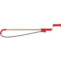 Toilet Auger No.K-3 with Head, Manual, Bulb, 3' Cable Length Equipex