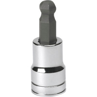SAE Bit Socket, Hex Ball, 3/8" x 1.968" L, 3/8" Drive Equipex