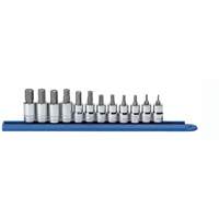 Metric Socket Set, Hex, 3/8" Drive, 12 Pcs Equipex