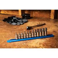 Metric Socket Set, Hex, 3/8" Drive, 12 Pcs Equipex