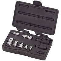 10-Piece 1/4", 3/8" & 1/2" Drive Universal Joint and Adapter Set Equipex
