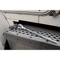 24-Tooth Quick Release Teardrop Ratchet, 3/4" Drive, Plain Handle Equipex