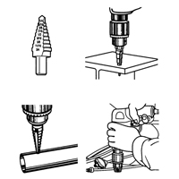 Step Drills, 1/32" Increments Equipex