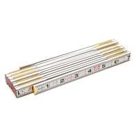 Folding Wood Rule, 6' L, Wood, 1/6" Graduations Equipex