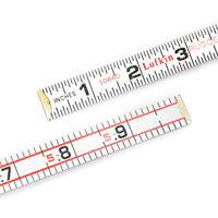 Folding Wood Rule, 6' L, Wood, 1/6" Graduations Equipex