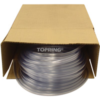Tubing, Air/Water, 0.625" OD x 100' L, PVC, Clear, 30 PSI @ 20°C Equipex