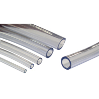 Tubing, Air/Water, 0.4375" OD x 100' L, PVC, Clear, 55 PSI @ 20°C Equipex