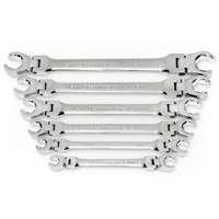 Wrench Set, Flare Nut/Flex Head, 6 Pieces, Metric Equipex