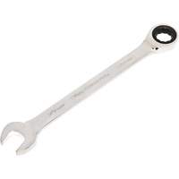 72-Tooth Ratcheting Combination Wrench, 12 Point, 30 mm, Chrome/Polished Finish Equipex