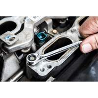 72-Tooth 12 Point Reversible Ratcheting SAE Wrench Set, Combination, 13 Pieces, Imperial Equipex