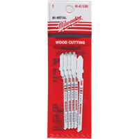 Lame de scie sauteuse, Bim&eacute;tal, Tige en T, 3" lo, 20 dents par pouce Equipex