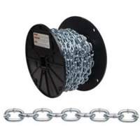 Chaîne torsad&eacute;e, Acier &agrave; faible teneur en carbone, #4 x 100' (30,4 m) l, Charge d'utilisation 215 lb (0,1075 tonne) Equipex